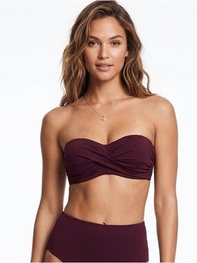 Victoria Secret Twisted Bandeau Swim Top